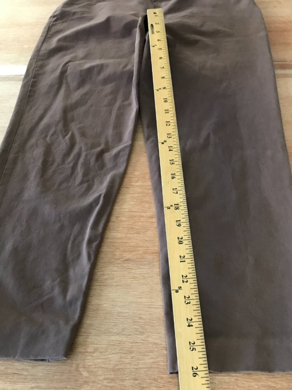 Brunello Cucinelli Crepe Slim Ankle Pants Women 10 Brown Mid Rise Stretch 19284 - Picture 8 of 13